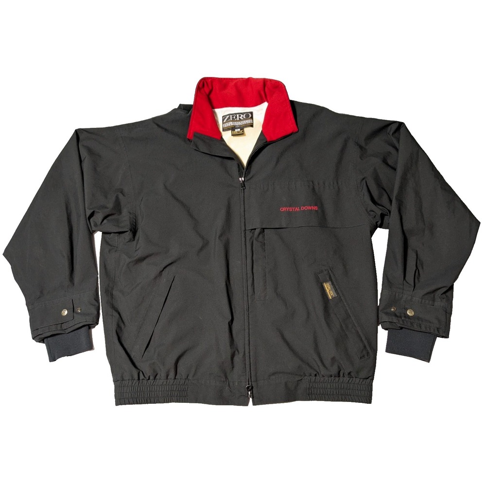 VTG ZERO RESTRICTION GORE-TEX x CRYSTAL DOWNS CC Men XL Black Jacket MADE IN USA